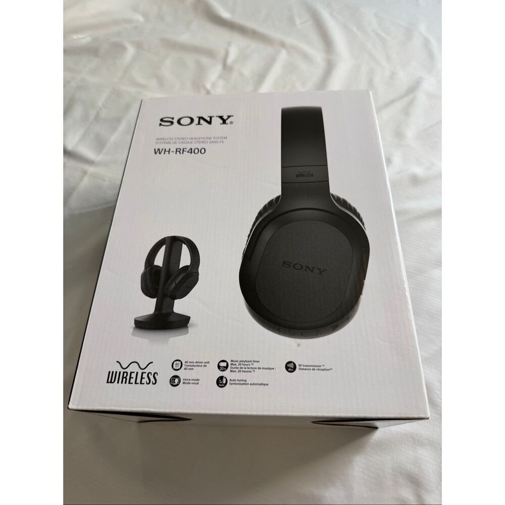 Sony RF400 Wireless Home Theater Headphones - Black New in box sealed